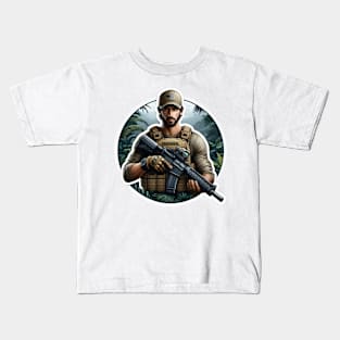 Tactical Man Kids T-Shirt